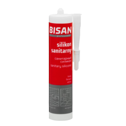 BISAN Silikon sanitarny biały 300ml Kartusz B870720